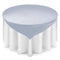Satin Wedding Table Overlay - Tablecloth Topper - 72-in Square