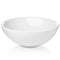 16-in Round White Ceramic Vessel Sink - Modern Above Counter
