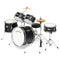 5-Piece Beginner Drum Set with Brass Cymbals