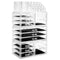 Acrylic Cosmetic Makeup Organizer & Jewelry Storage Set - Large