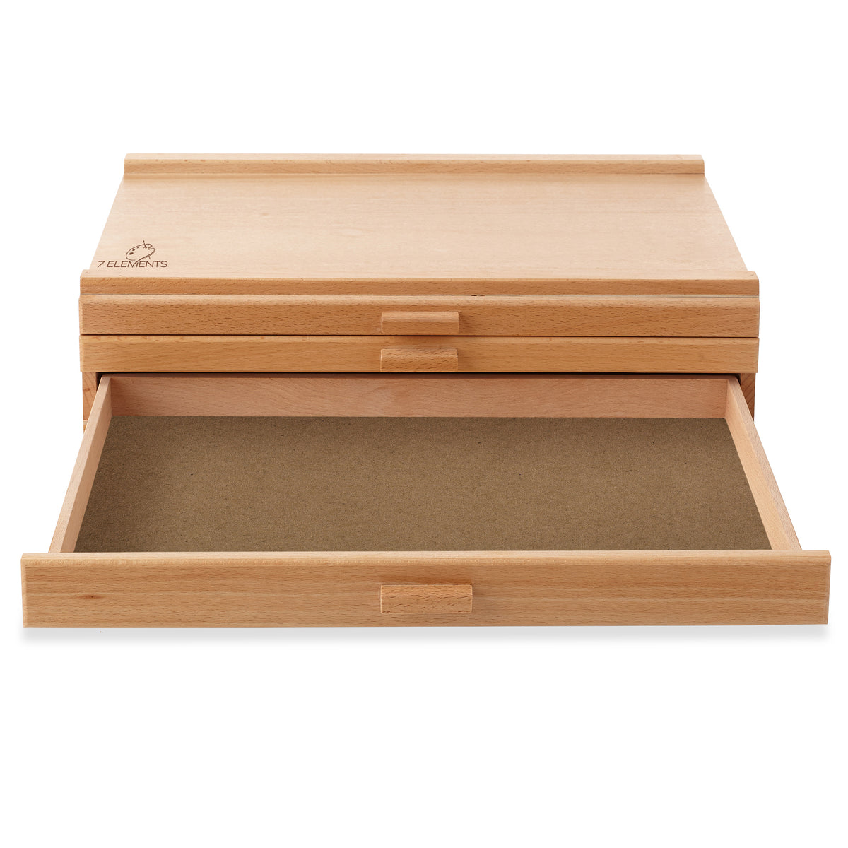 Artist 3-drawer Storage Box, Portable Wooden Box Storage