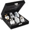 Keepsake Cremation Urns for Human Ashes - Set of 6 Silver and Gold