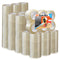 72-Rolls -Wide Packing Tape (3 x 110 yard/330-ft each) - Clear