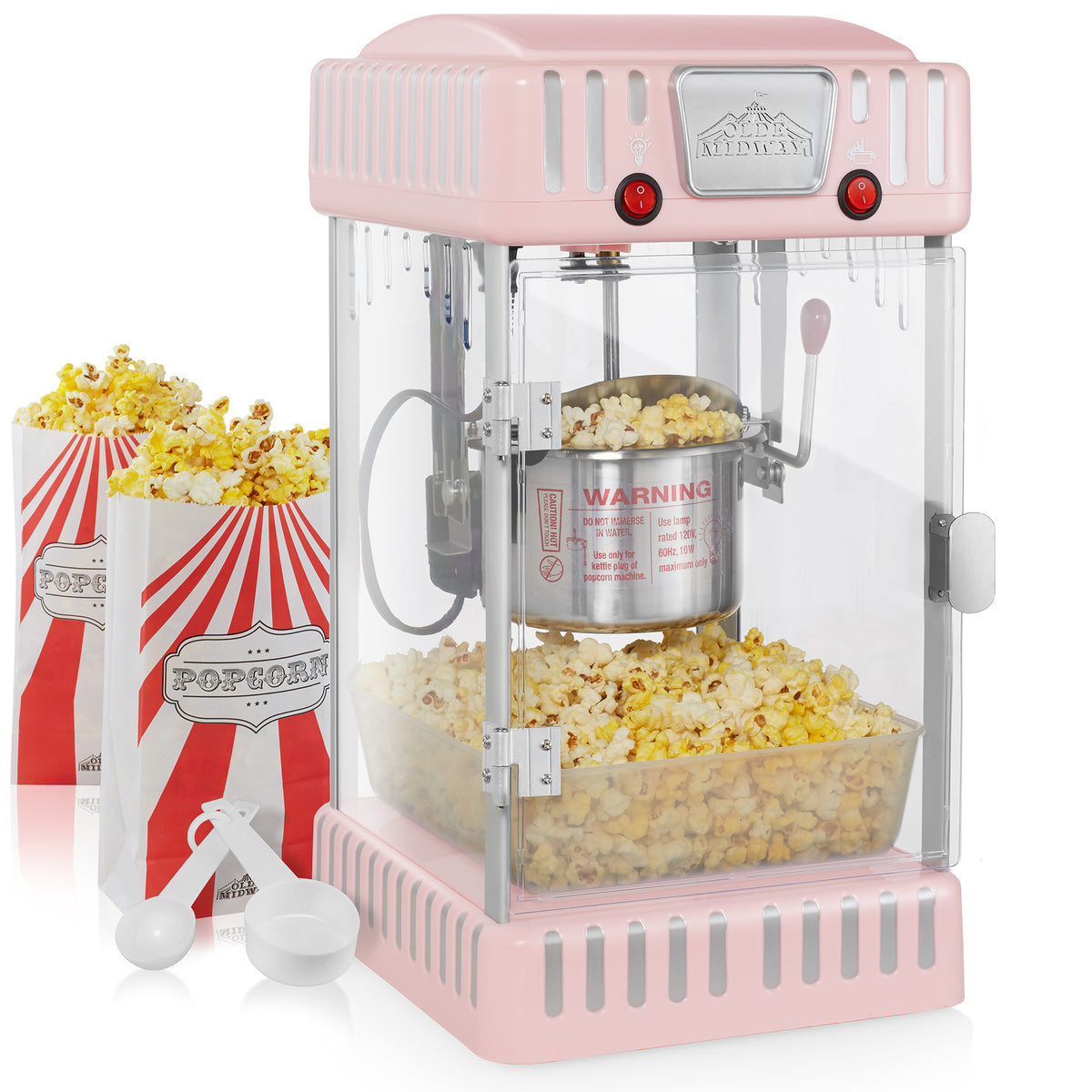 Commercial Popcorn Machine Maker Popper Countertop Style Large 12-Ounce  Kettle