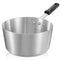 3.75 Qt Tapered Aluminum Sauce Pan with Silicone Handle, NSF Certified