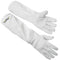 Beekeeping Gloves Goatskin Leather and Canvas Sleeves - Elastic Cuffs