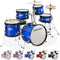 5pc Junior Drum Set - Beginner Percussion Kit with Stool and Stands