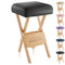 Wood Folding Massage Stool with Carrying Case