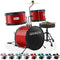 3pc Junior Drum Set - Beginner Kit with Throne - Cymbal - Drumsticks