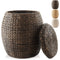 Round Water Hyacinth Storage Basket/Hamper