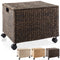 Water Hyacinth Rolling Filing Cabinet