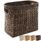 Magazine Holder Storage Basket with Handles, Hyacinth or Seagrass