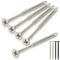 Wood Screws #9 x 3-in for Door Hinges - 25 pack