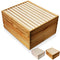 Honey Keeper Beehive 10 Frame Kit Super Box and 10 Deep Frames with Foundations for Langstroth Beekeeping