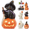Pre-Lit Ceramic Halloween Hand-Painted Tabletop Indoor Home Decor
