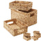 Water Hyacinth Storage Basket Set with Handles