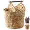 Toilet Paper Roll Holder and Magazine Storage Basket