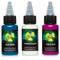 Nuclear UV Blacklight Tattoo Ink - 3 Color Set B