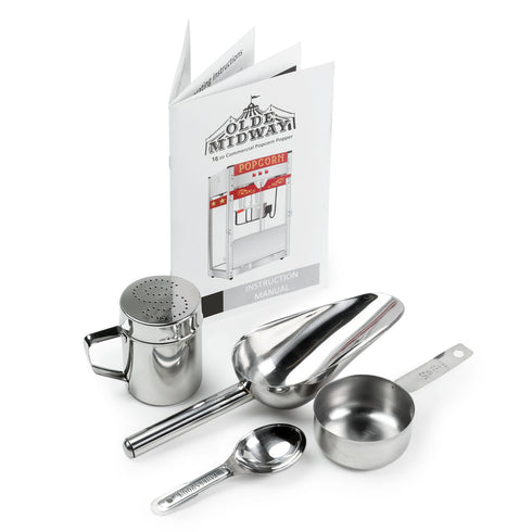 OPEN BOX - Commercial Popcorn Popper Machine with Extra Large 16-Ounce Kettle