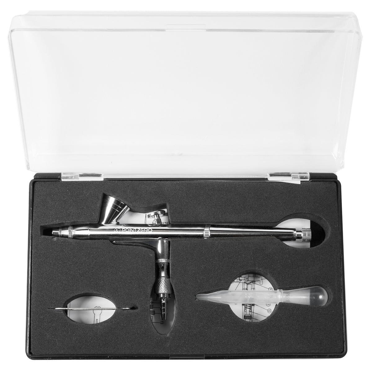 DualAction 2cc GravityFeed Airbrush Set .2mm Nozzle Mix Wholesale