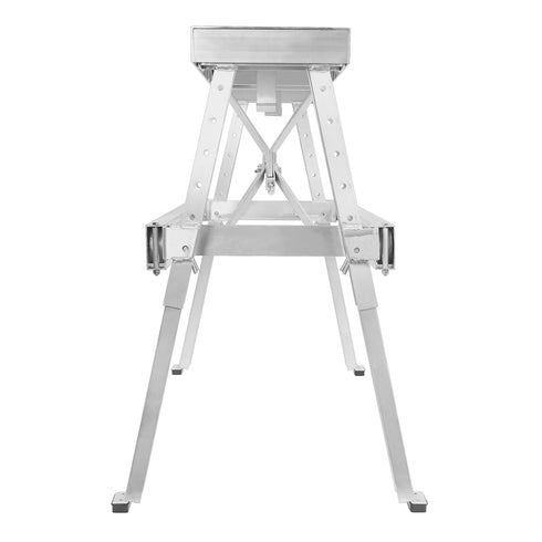 OPEN BOX - Drywall Bench Sawhorse Step Ladder - Adjustable Height 18"-30"
