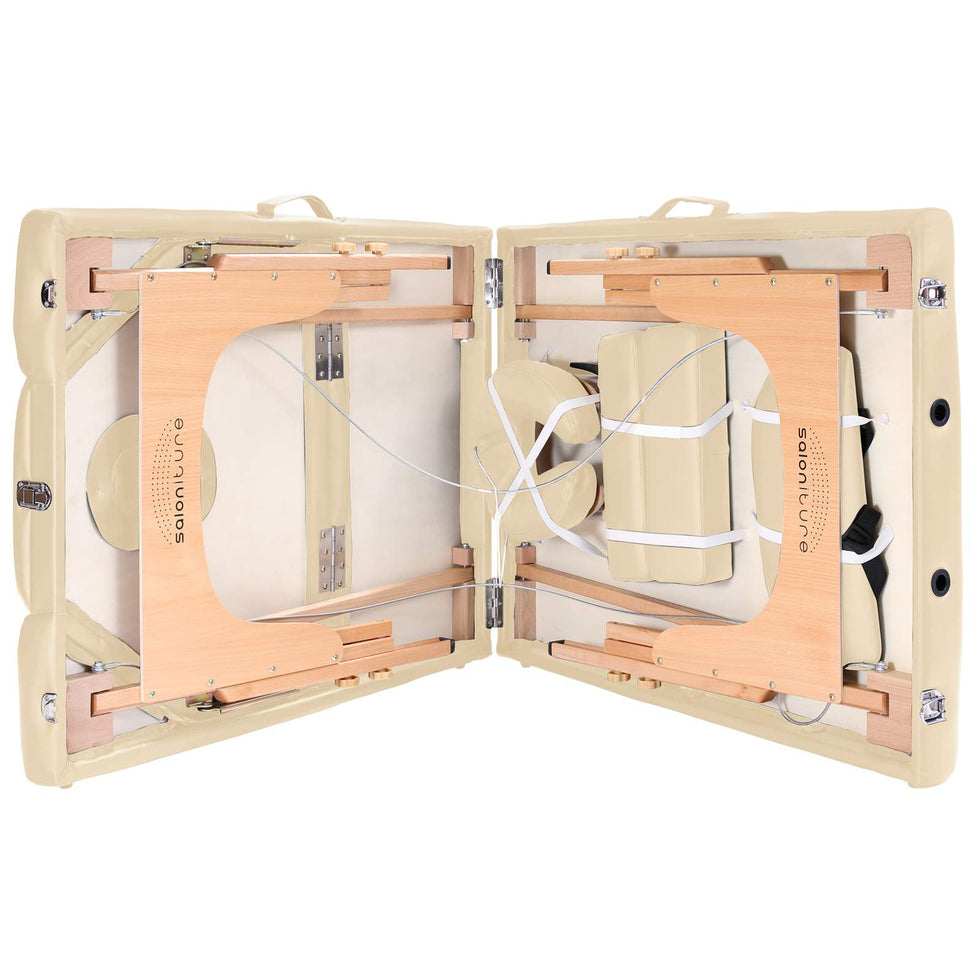 Saloniture Professional Portable Massage Table with Backrest Mix