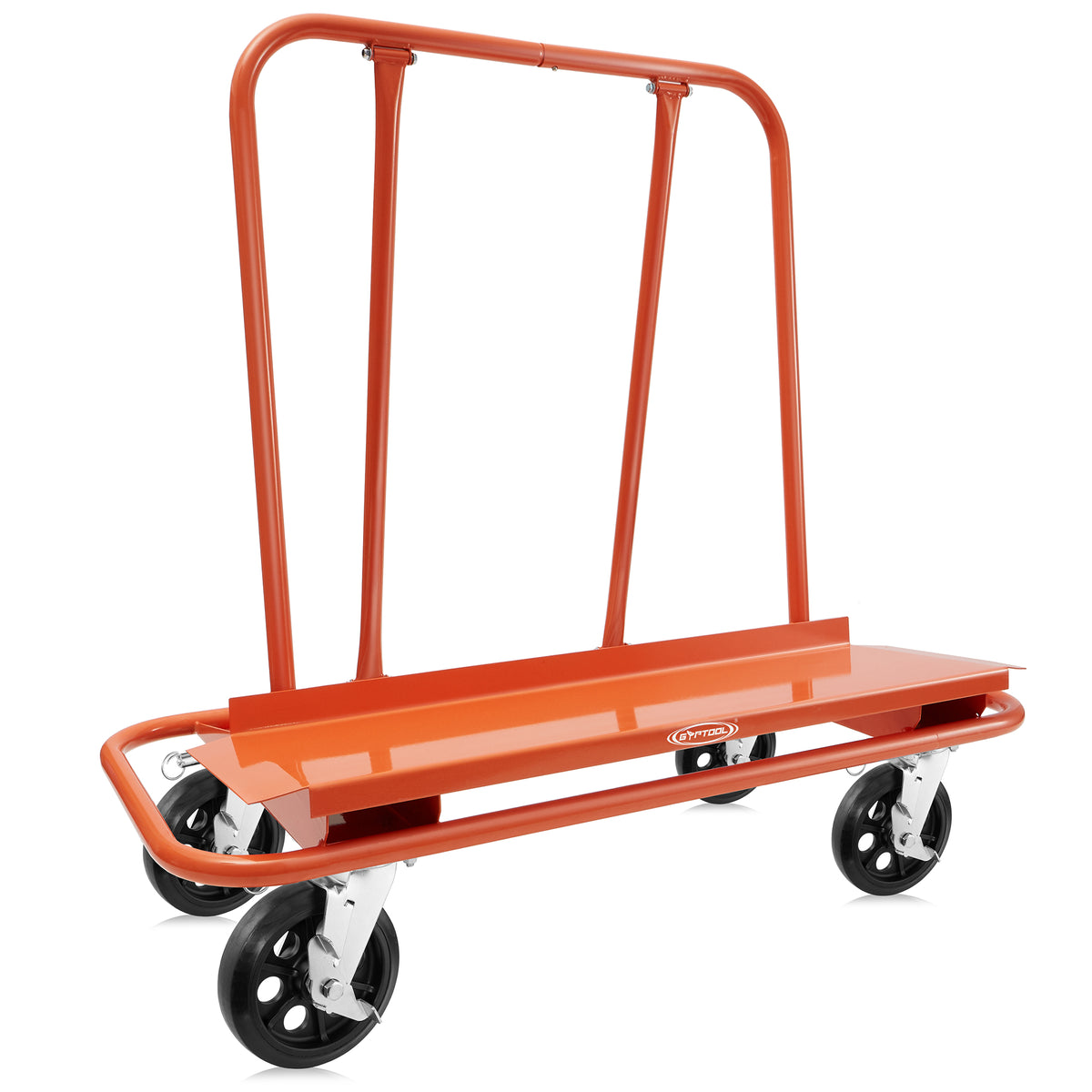 Drywall Sheet Cart & Panel Dolly w/ 4 Swivel Wheels, Orange - GypTool ...