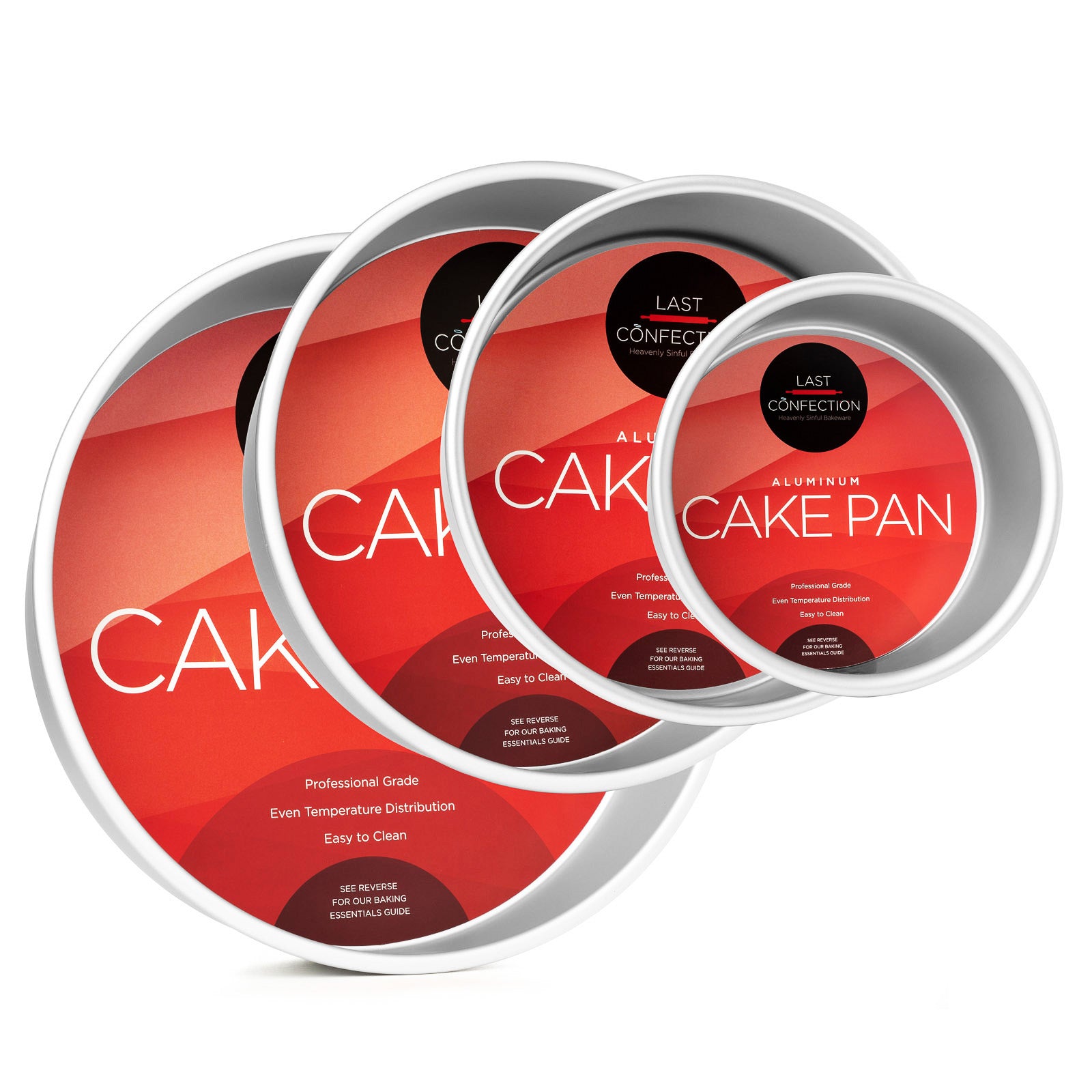 Easy Release 8 Inch Cake Pans Set of 3 Quick Release Pans Baking Pans Layer  Cak