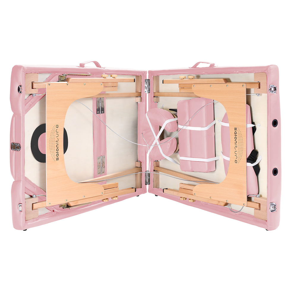 Saloniture Professional Portable Massage Table with Backrest Mix