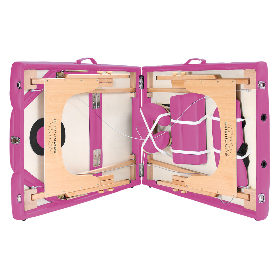 Saloniture Professional Portable Massage Table with Backrest Mix