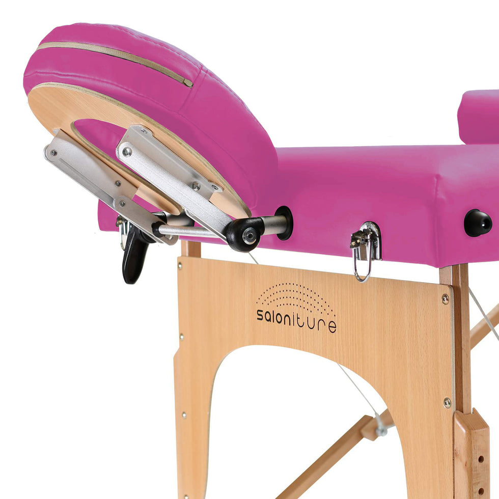 Saloniture Professional Portable Massage Table with Backrest Mix