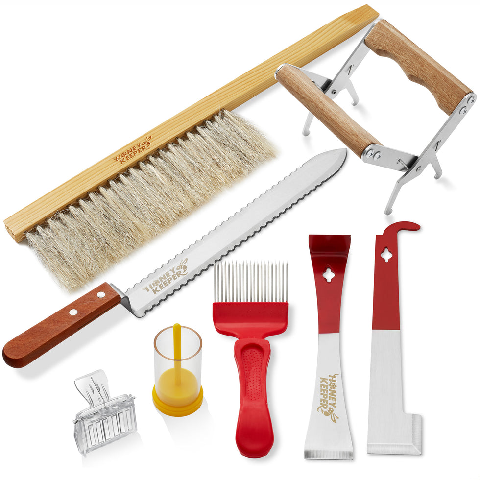 8Piece Beekeeping Tool Kit, Essential Starter Supplies for Beekeepers