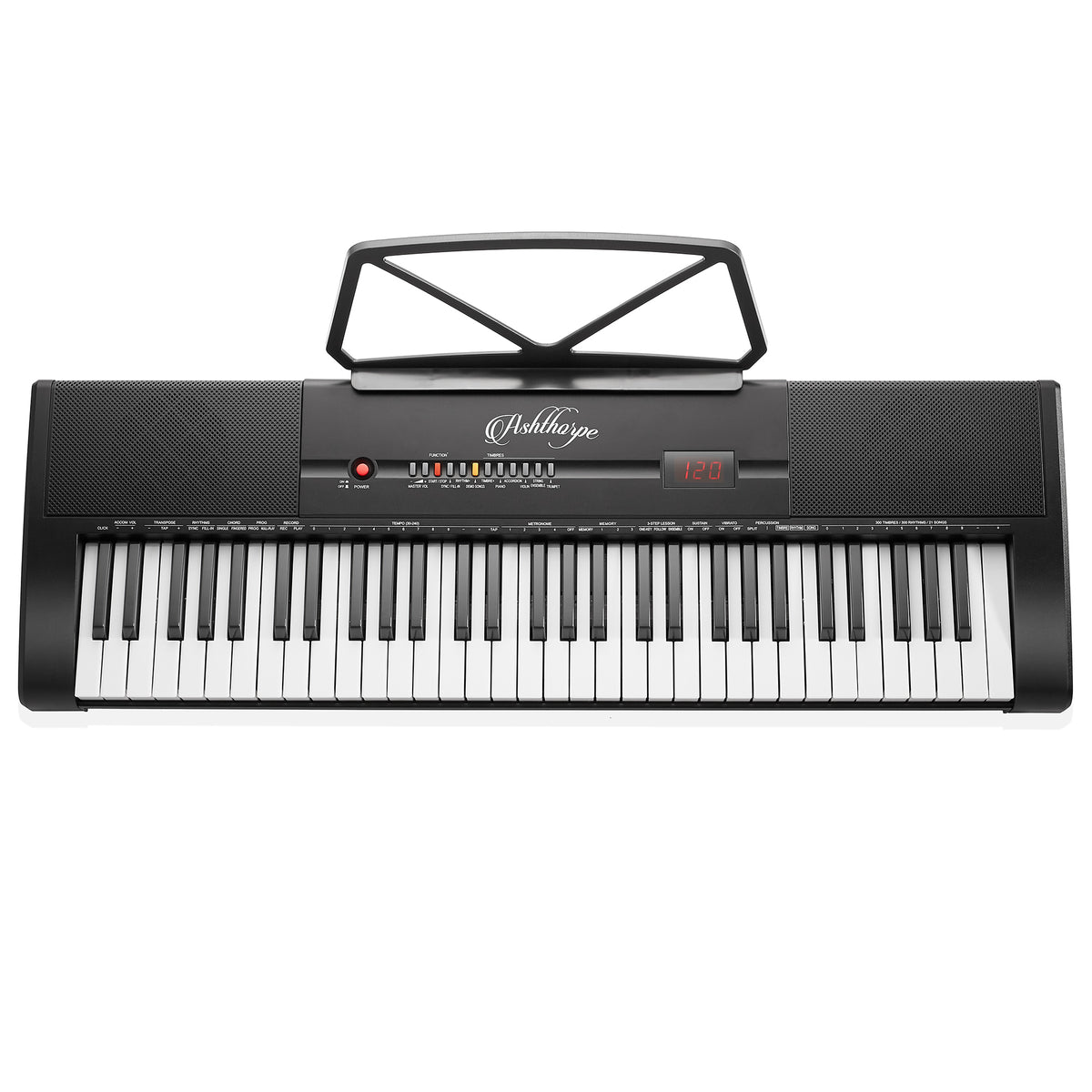 Open Box Keyboard OPEN BOX - 61-Key Digital Keyboard Piano Beginner Kit with Phones & Mi ...