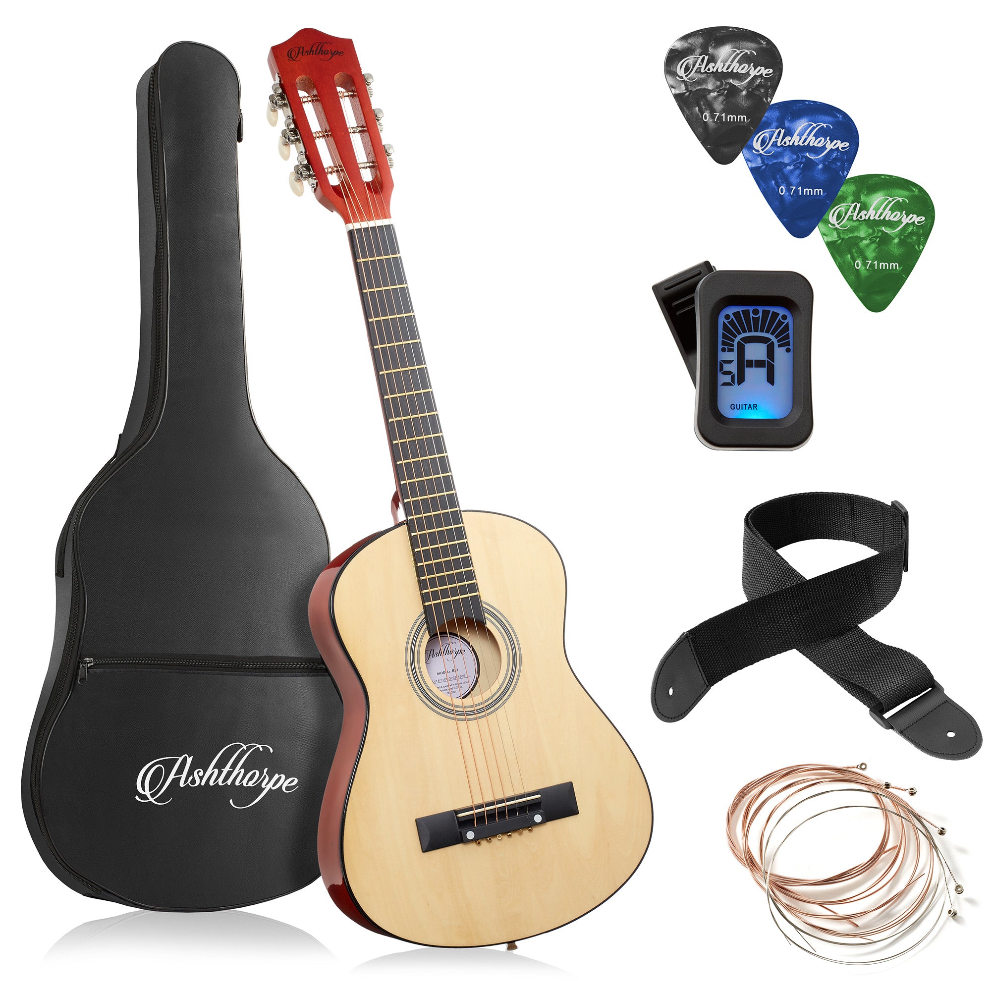 OPEN BOX - 30-inch Beginner Acoustic Guitar Starter Kit