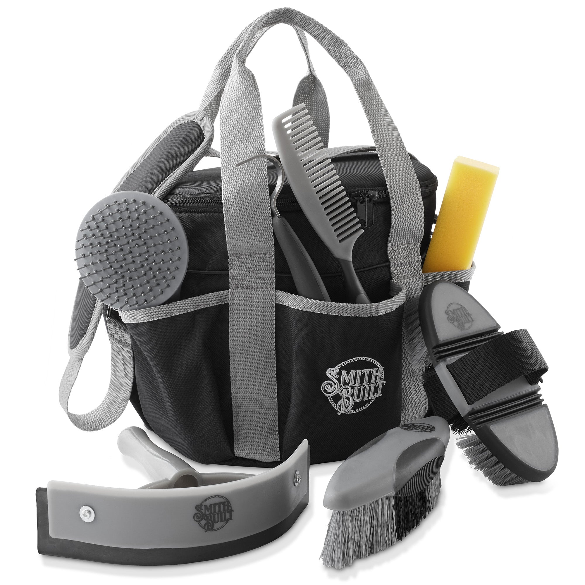 8pc Horse Grooming Tool Kit with Tote Bag, Equestrian Care