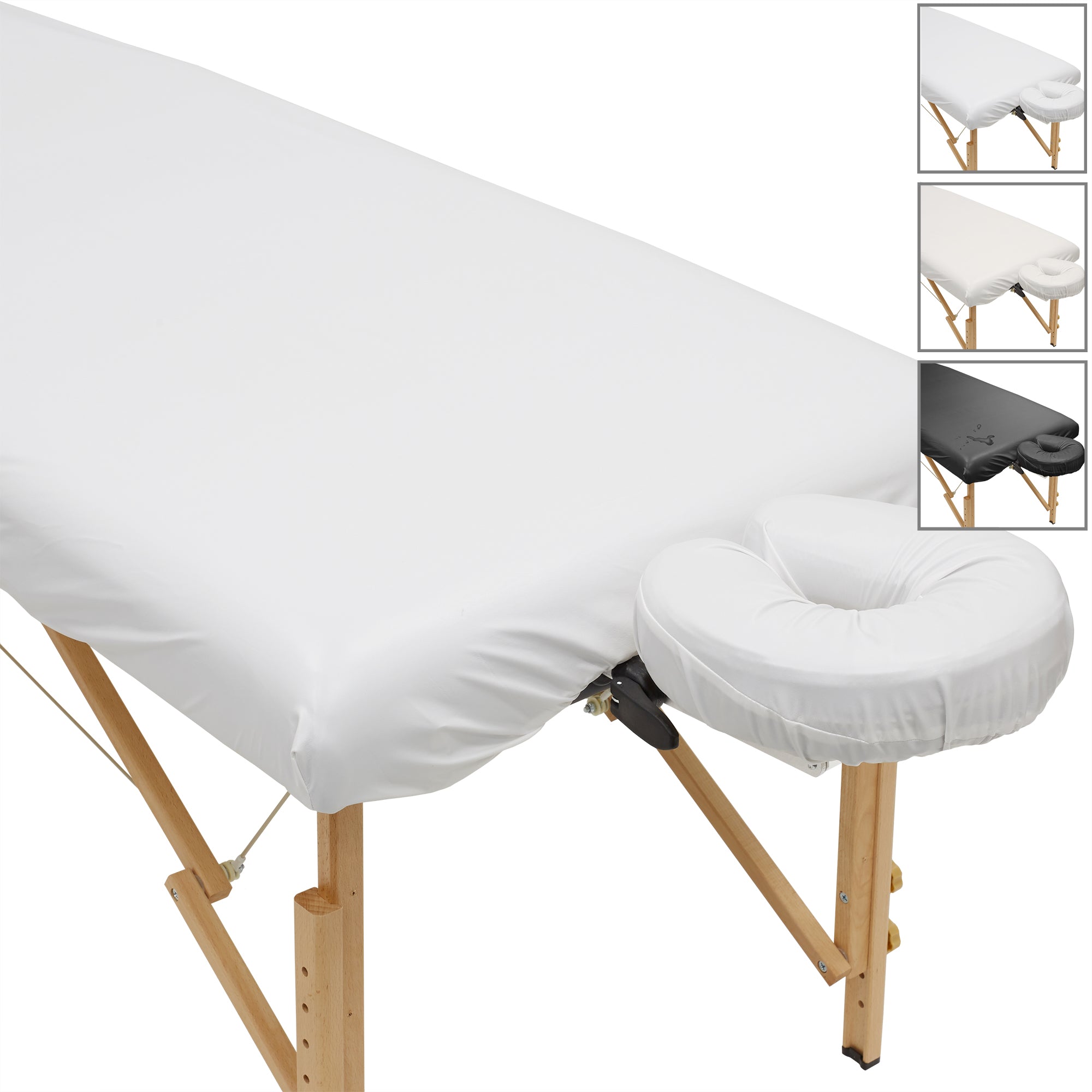 Saloniture Fleece Massage Table Face Cradle Cover - Facial Bed Headrest Pillow